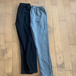 Black and Gray straight leg Sweatpants Set